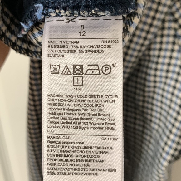 Plaid Skinny Ankle Slacks - Picture 3 of 5